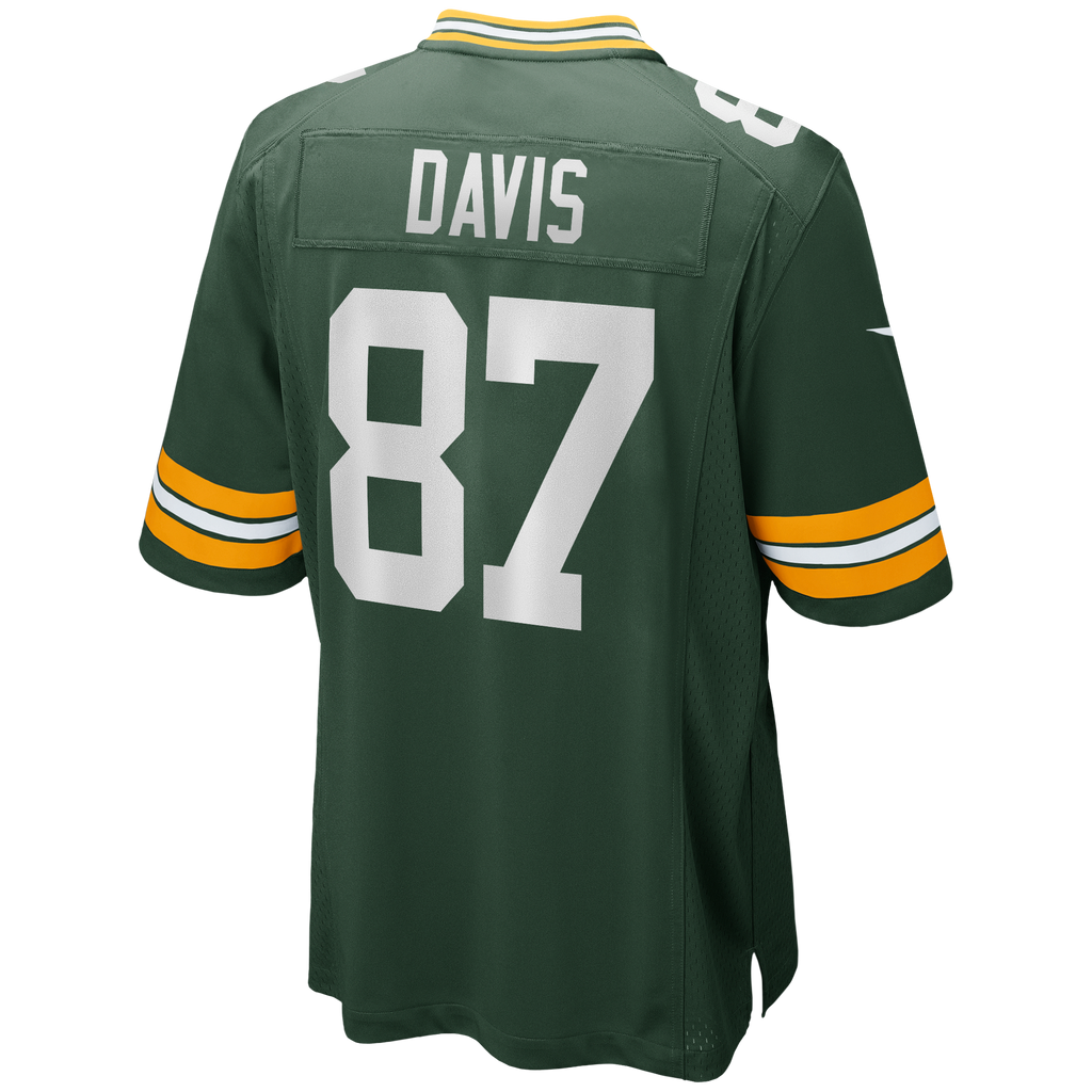 Green Bay Packers Willie Davis Green Game Retired Player Jersey product image 3, provided for visual reference and product