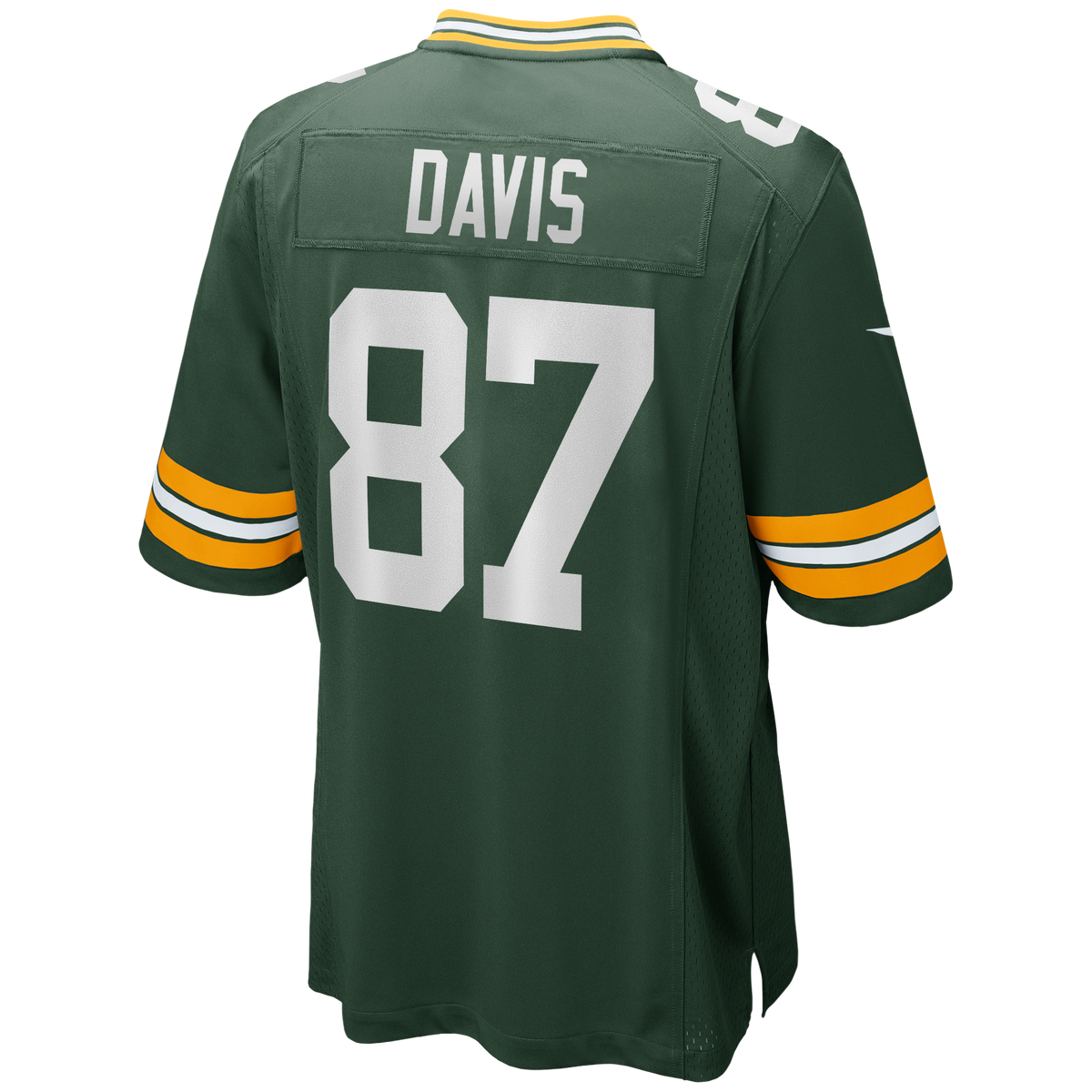 Green Bay Packers Willie Davis Green Game Retired Player Jersey product image 3, provided for visual reference and product