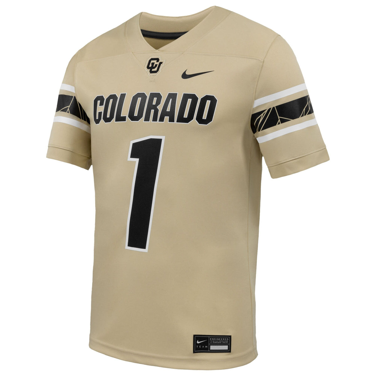 #1 Colorado Buffaloes Alternate Game Football Jersey - Gold product image 3, provided for visual reference and product