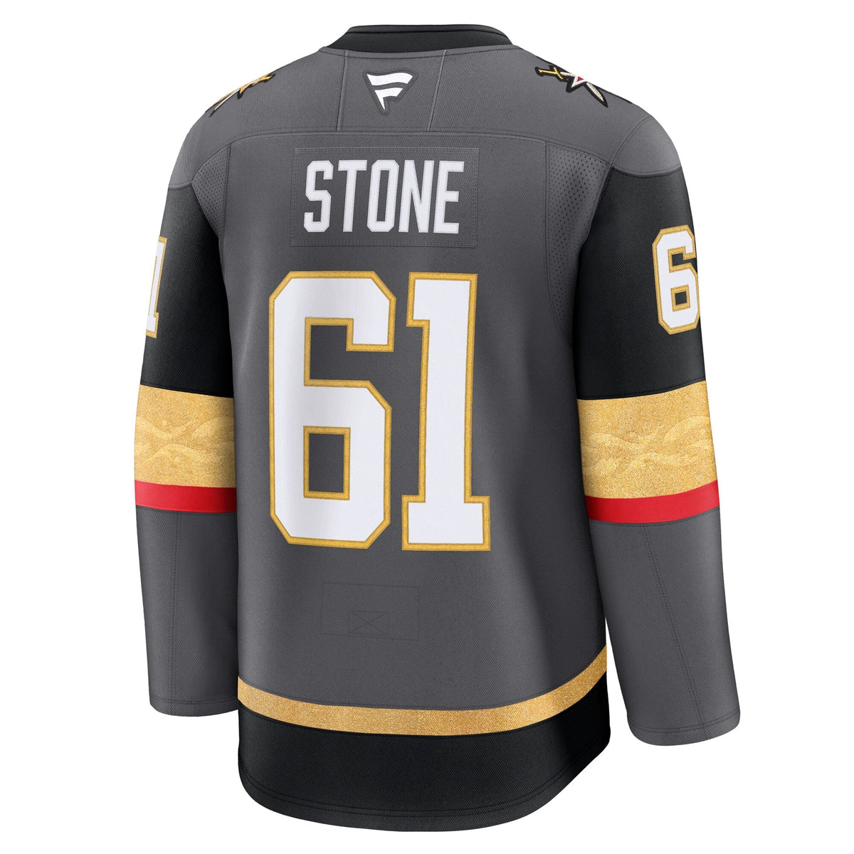Vegas Golden Knights Mark Stone Gray Alternate Premium Jersey product image 4, provided for visual reference and product