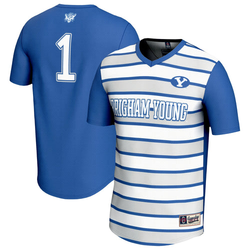 #1 BYU Cougars Lightweight Soccer Fashion Jersey - Royal product image 2, provided for visual reference and product detail