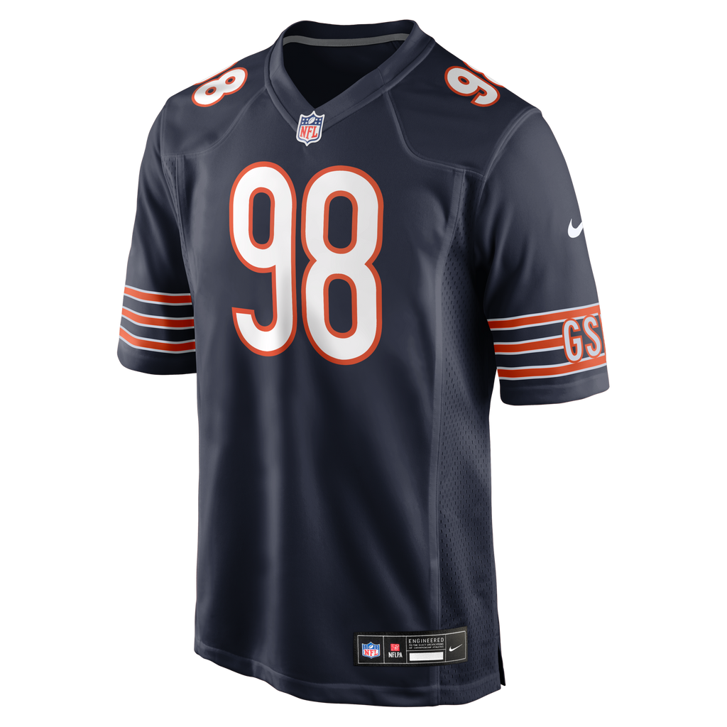 Chicago Bears Montez Sweat Navy Game Jersey product image 2, provided for visual reference and product detail review