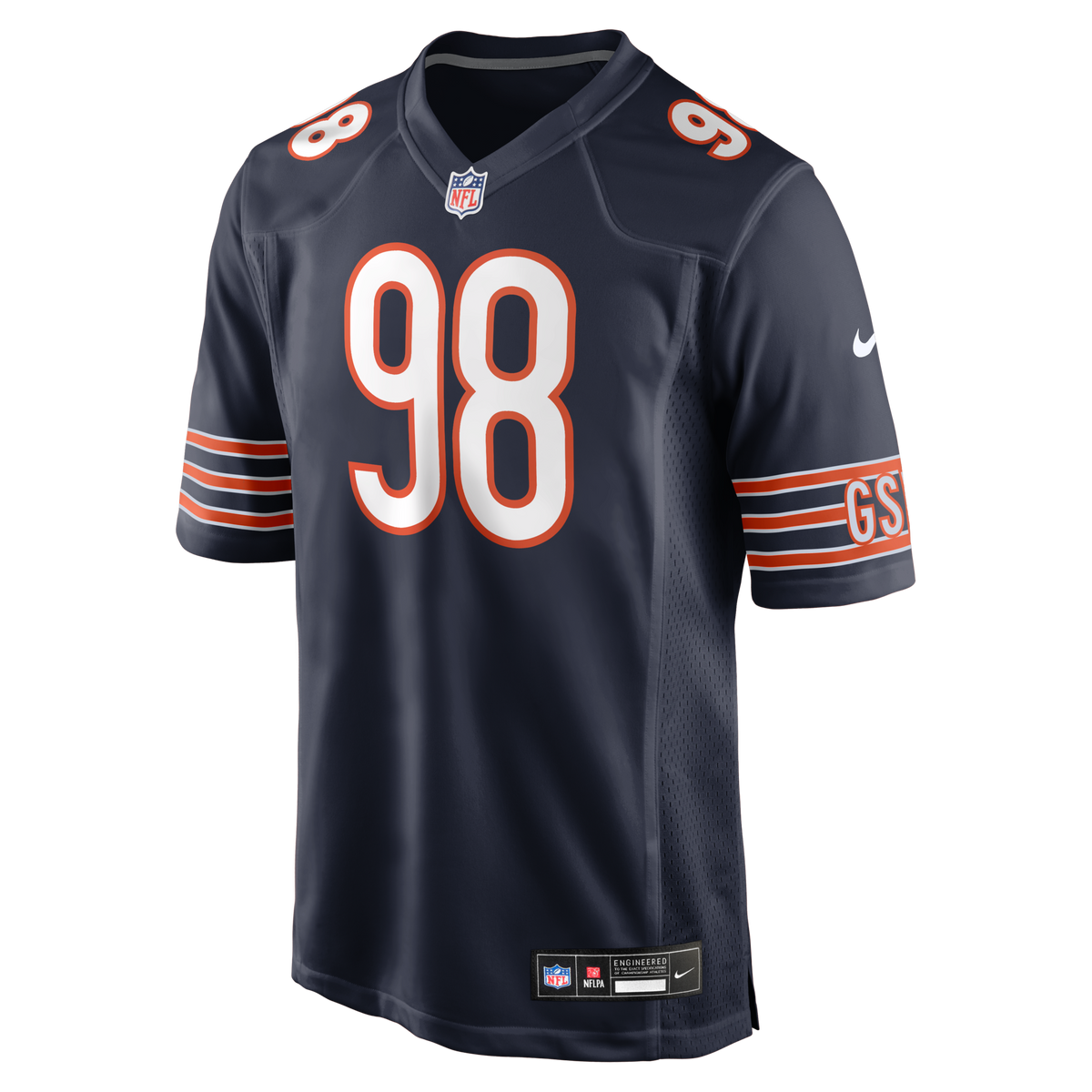 Chicago Bears Montez Sweat Navy Game Jersey product image 2, provided for visual reference and product detail review