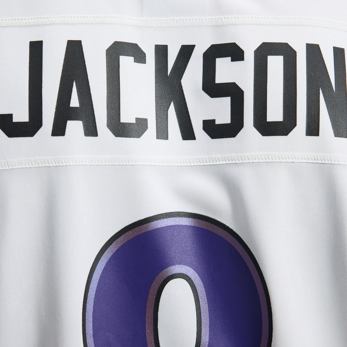 Baltimore Ravens Lamar Jackson White Game Jersey product image 12, provided for visual reference and product detail review