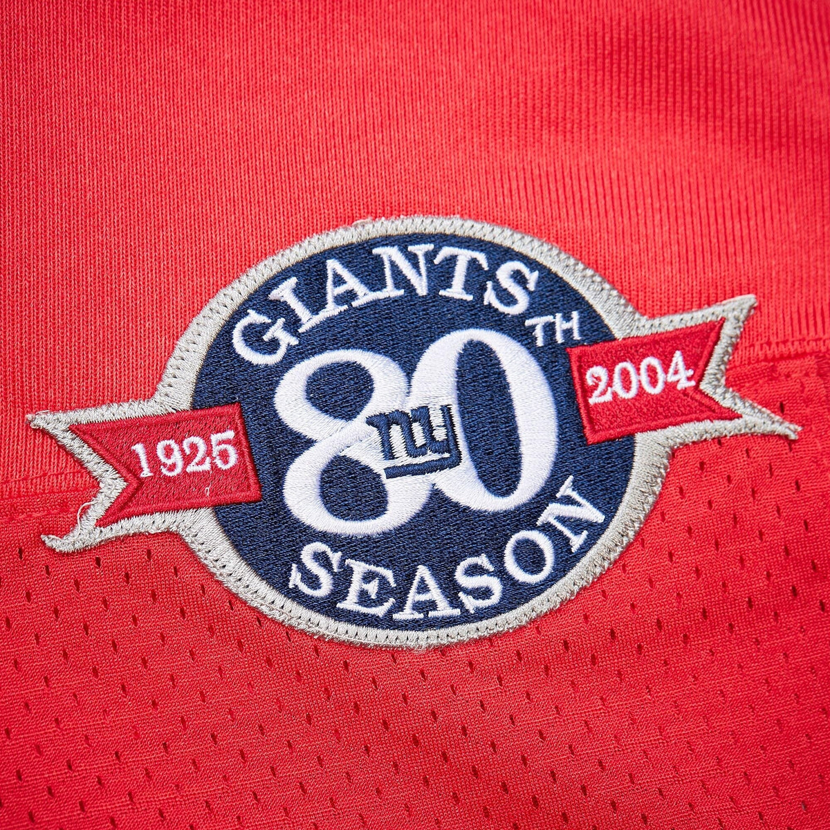 New York Giants 2004 Eli Manning Red Authentic Throwback Retired Player Jersey product image 5, provided for visual