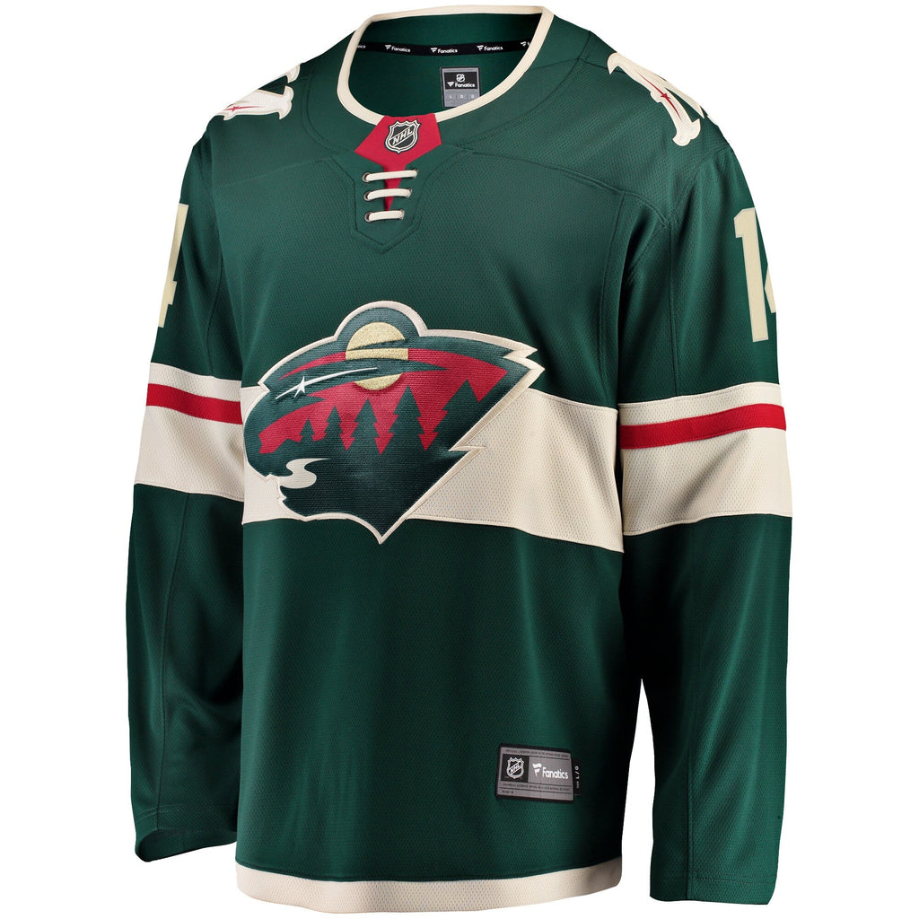 Minnesota Wild Joel Eriksson Ek Green Breakaway Jersey product image 3, provided for visual reference and product detail