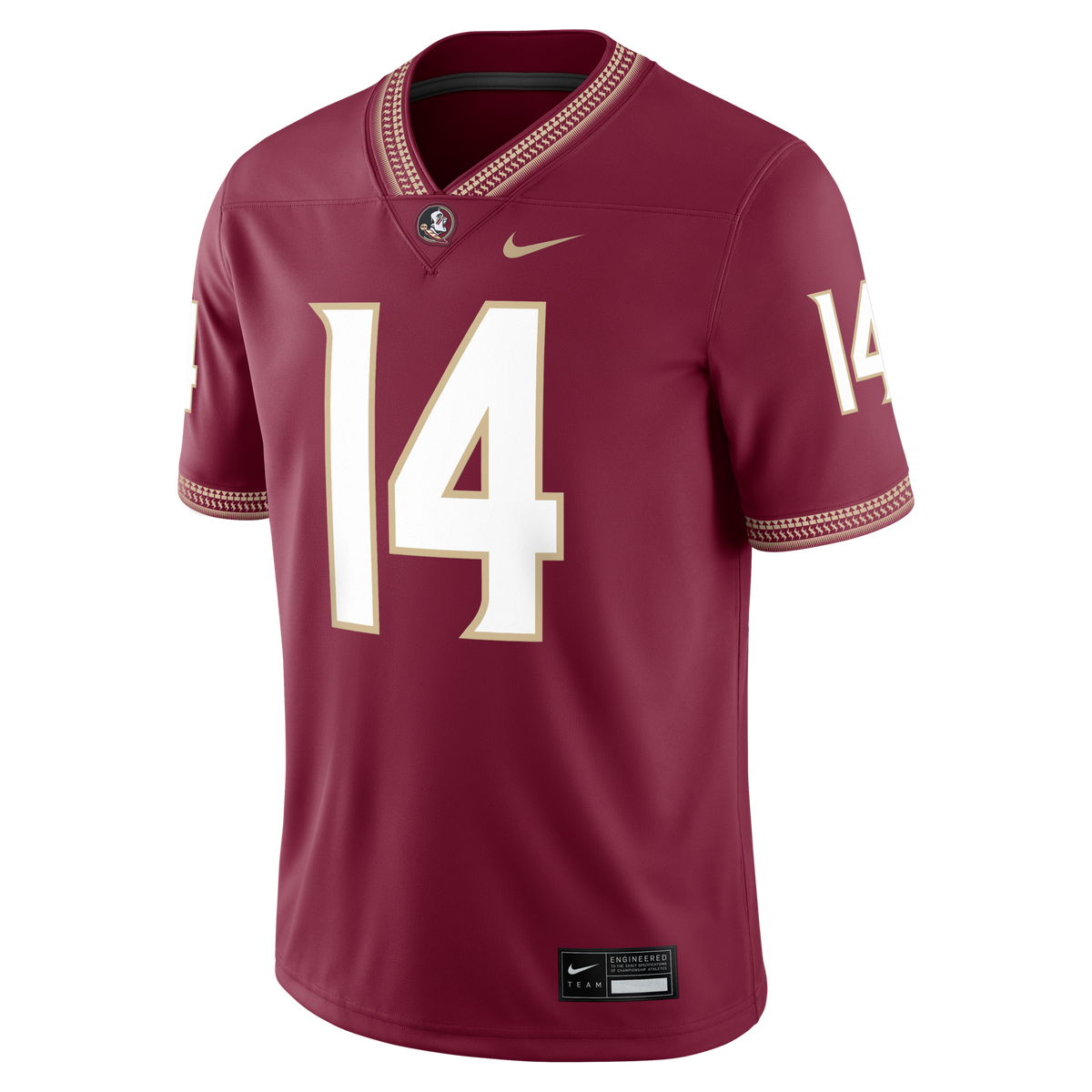 Ashton Daniels Florida State Seminoles Game Football Jersey - Garnet product image 3, provided for visual reference and