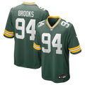 Green Bay Packers Karl Brooks Green Game Jersey product image 1, provided for visual reference and product detail review