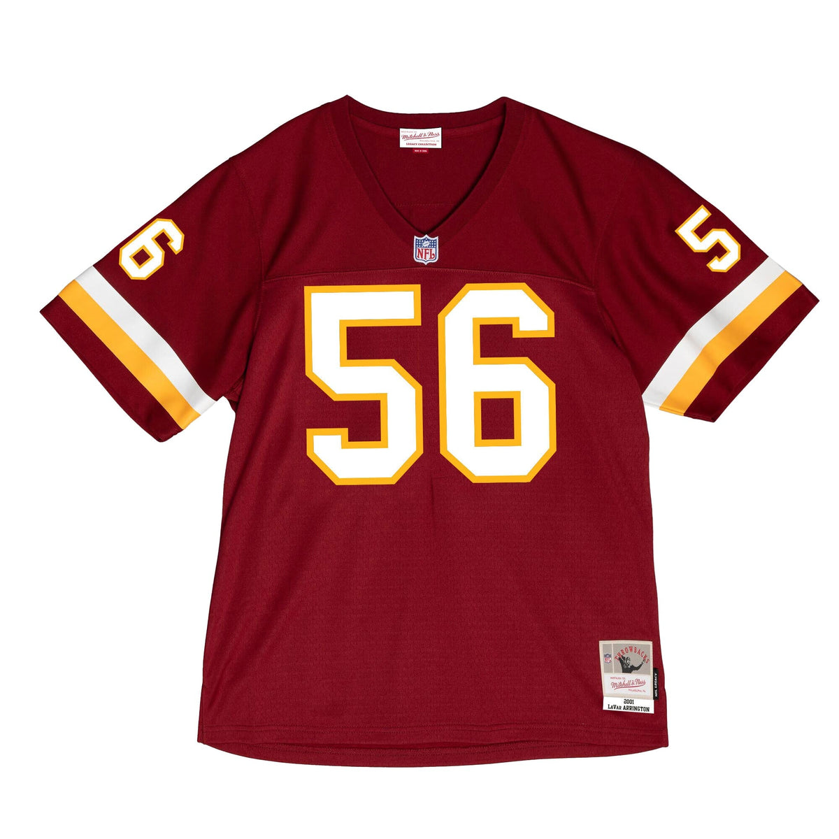 Washington Commanders LaVar Arrington Burgundy 2001 Legacy Throwback Replica Jersey product image 3, provided for visual