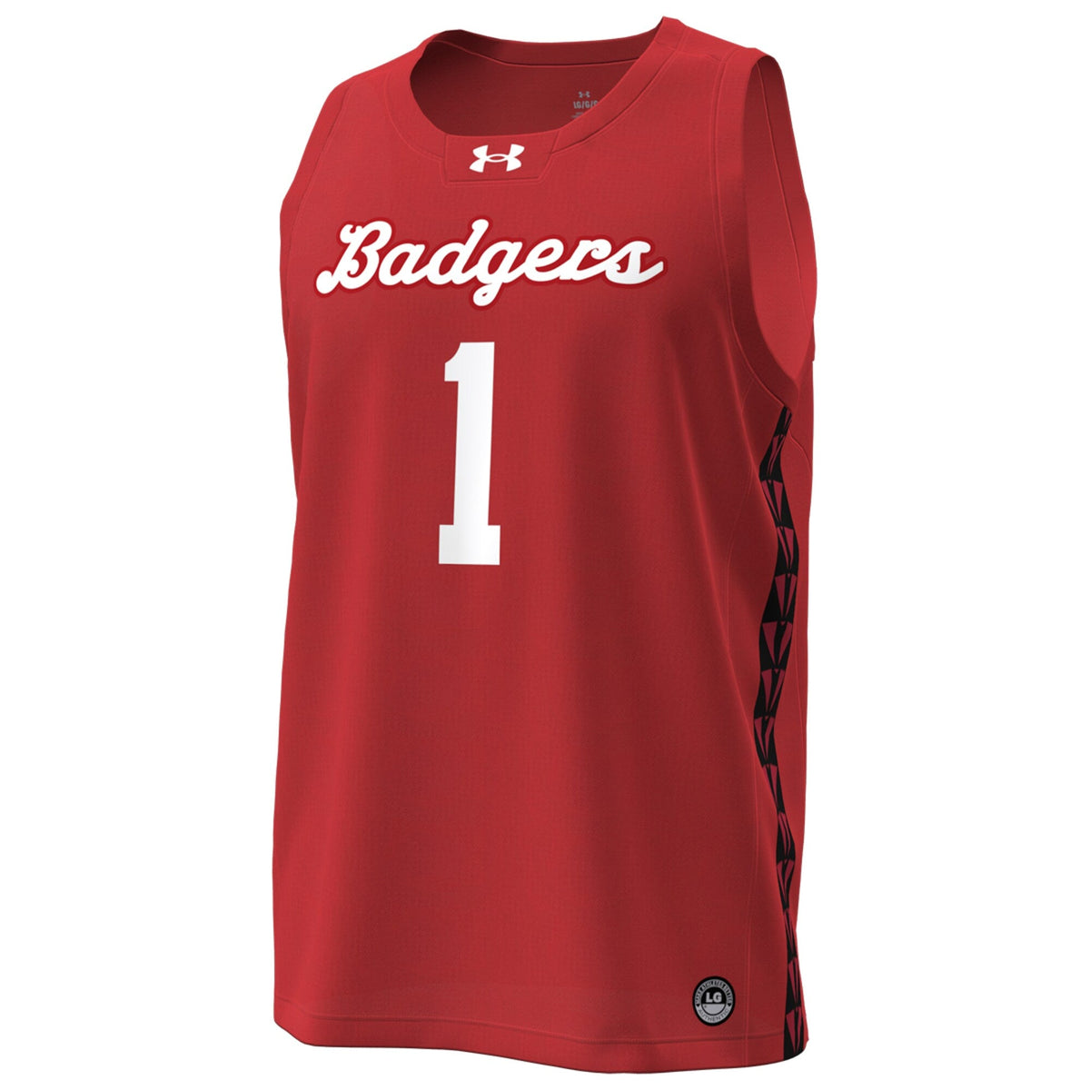 #1 Wisconsin Badgers Special Game Replica Basketball Jersey - Red product image 3, provided for visual reference and product