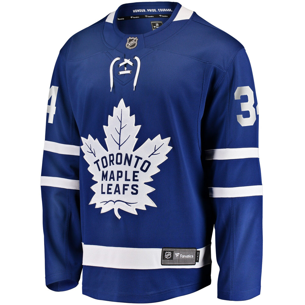 Toronto Maple Leafs Auston Matthews Blue Home Breakaway Jersey product image 3, provided for visual reference and product