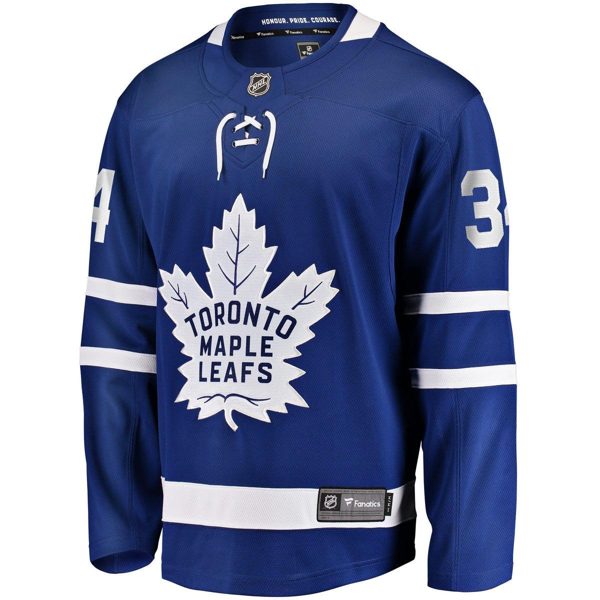 Toronto Maple Leafs Auston Matthews Blue Home Breakaway Jersey product image 3, provided for visual reference and product