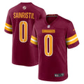 Washington Commanders Mike Sainristil Burgundy Game Jersey product image 1, provided for visual reference and product detail