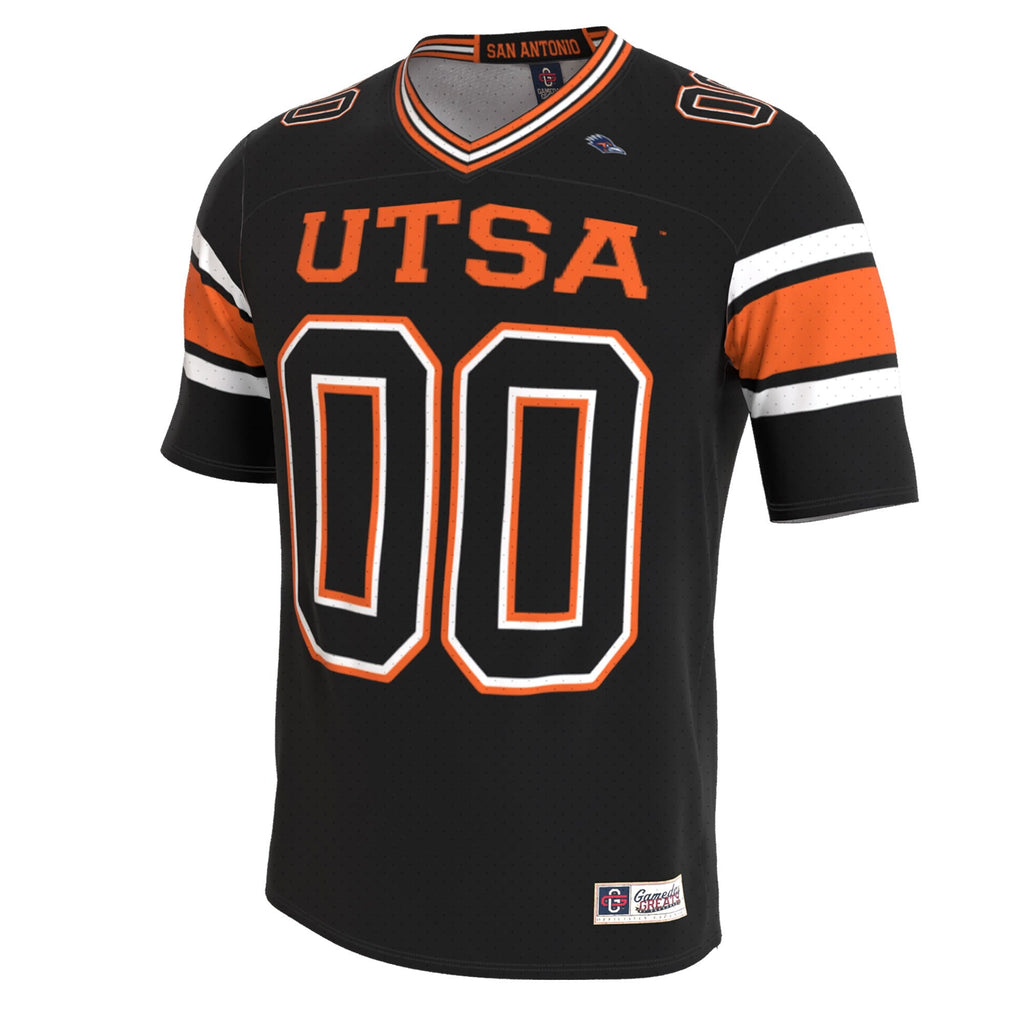 UTSA Roadrunners Lightweight Collegiate Football Blackout Fashion Jersey product image 3, provided for visual reference and