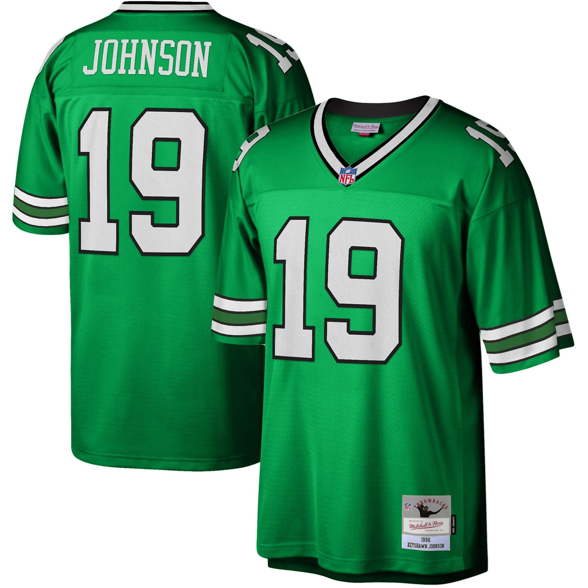New York Jets Keyshawn Johnson Kelly Green Legacy Replica Jersey product image 1, provided for visual reference and product