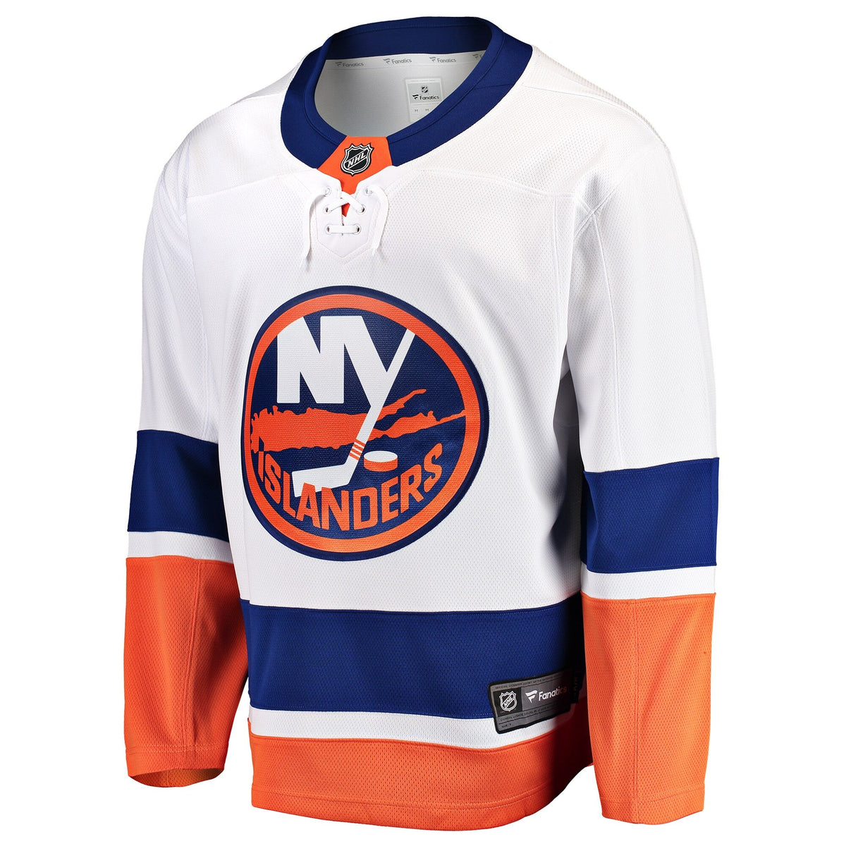 New York Islanders White Breakaway Away Jersey product image 3, provided for visual reference and product detail review