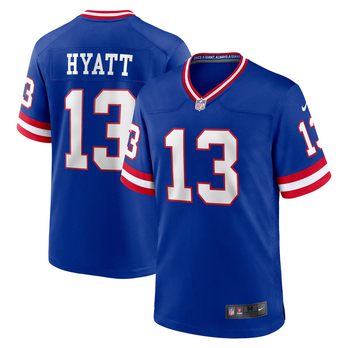 New York Giants Jalin Hyatt Royal Alternate Game Jersey product image 1, provided for visual reference and product detail