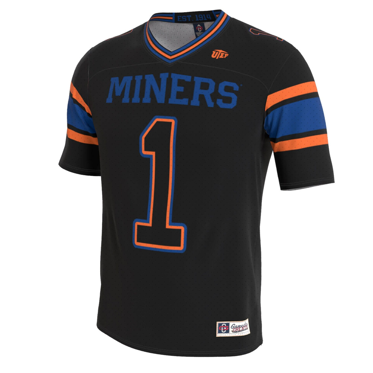 UTEP Miners Lightweight Collegiate Football Blackout Fashion Jersey product image 3, provided for visual reference and
