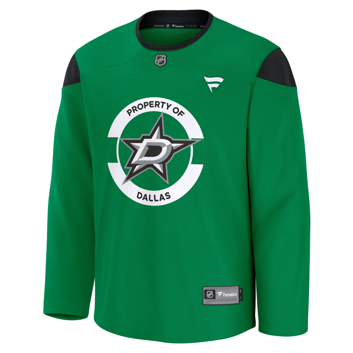Dallas Stars Kelly Green Practice Jersey product image 3, provided for visual reference and product detail review