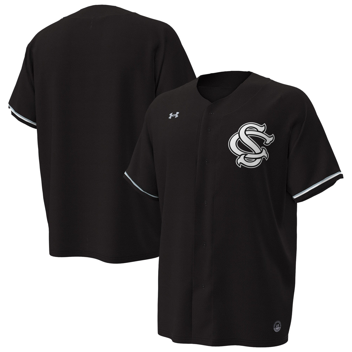 South Carolina Gamecocks Replica Baseball Jersey - Black product image 1, provided for visual reference and product detail