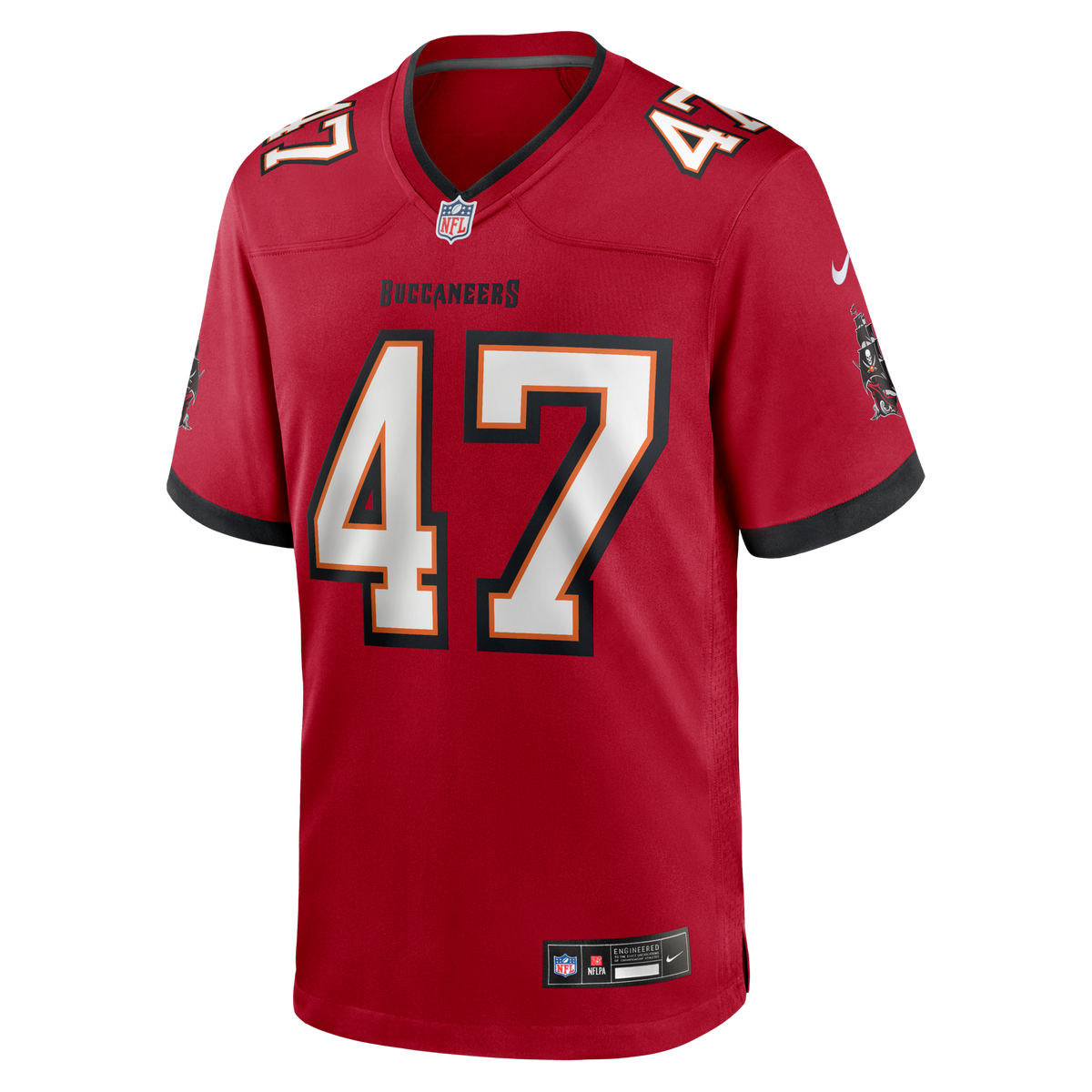 Tampa Bay Buccaneers John Lynch Red Game Retired Player Jersey product image 2, provided for visual reference and product