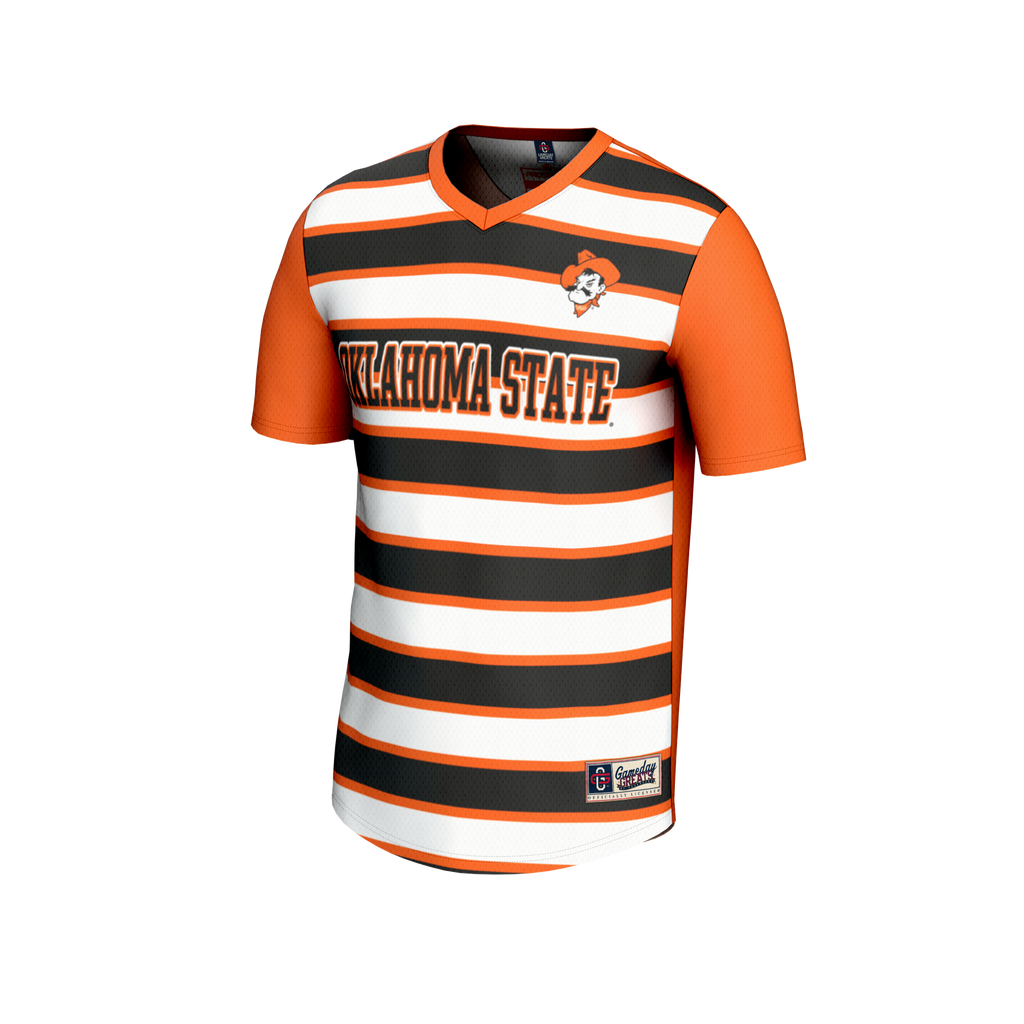Oklahoma State Cowboys Lightweight Collegiate #1 Soccer Fashion Jersey - Orange product image 3, provided for visual