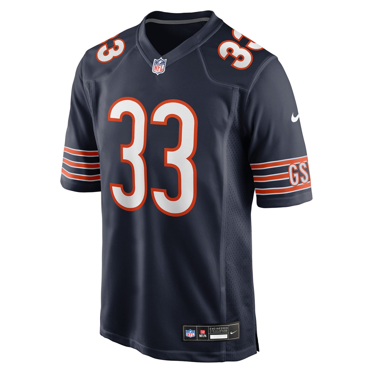 Chicago Bears Jaylon Jones Navy Team Game Jersey product image 3, provided for visual reference and product detail review