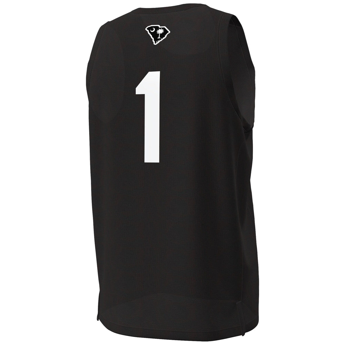 South Carolina Gamecocks #1 Replica Basketball Jersey - Black product image 4, provided for visual reference and product