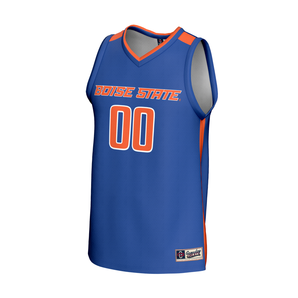 Boise State Broncos NIL Pick-A-Player Lightweight Basketball Fashion Jersey - Royal product image 3, provided for visual