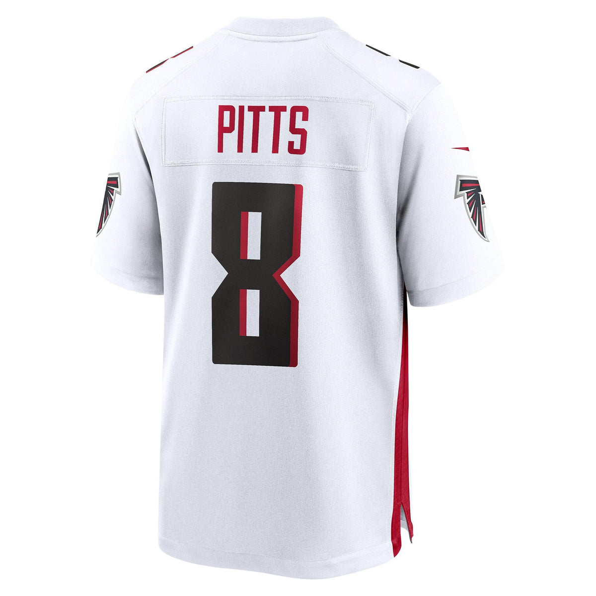 Atlanta Falcons Kyle Pitts White Game Player Jersey product image 4, provided for visual reference and product detail review