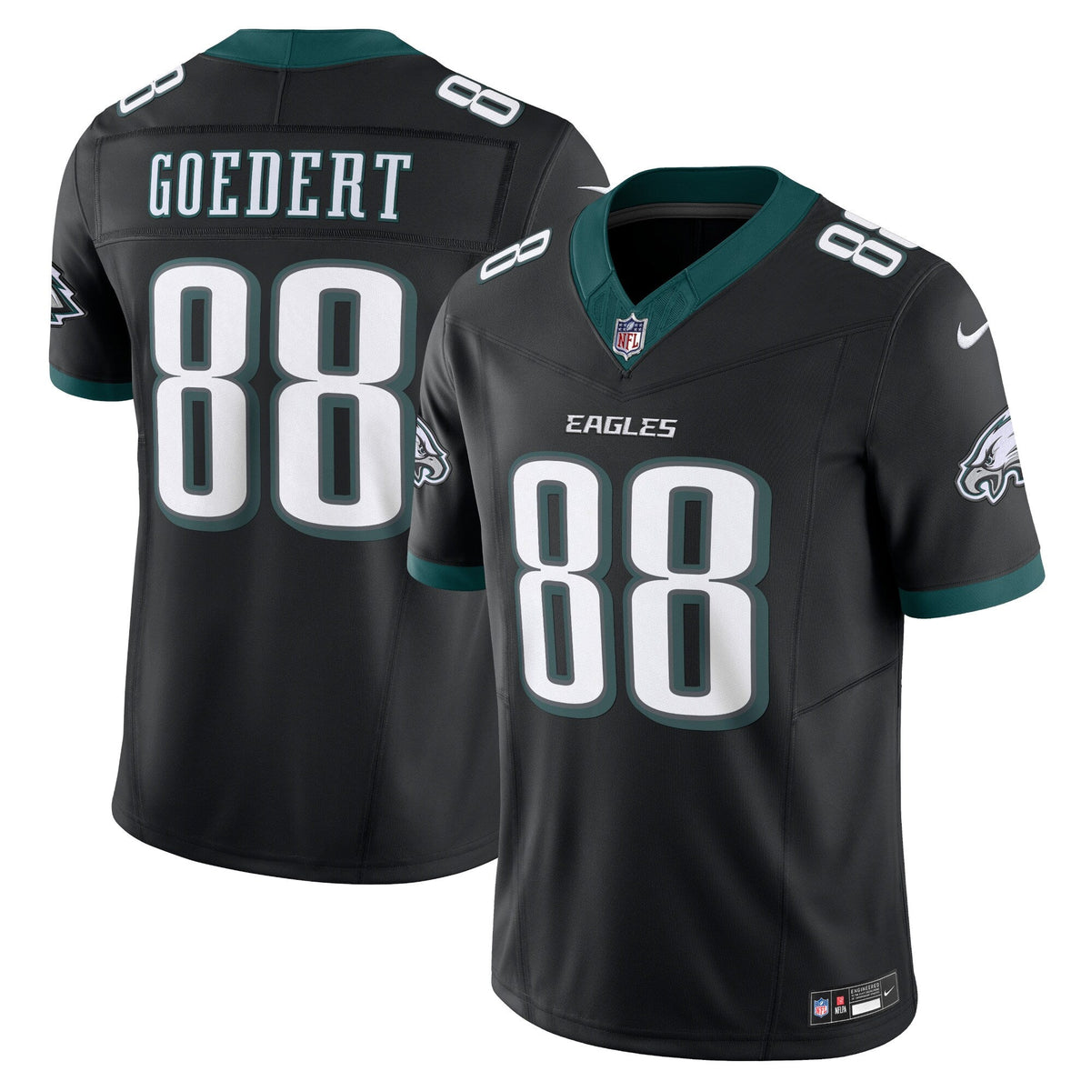 Philadelphia Eagles Dallas Goedert Black Alternate Vapor F.U.S.E. Limited Jersey product image 1, provided for visual