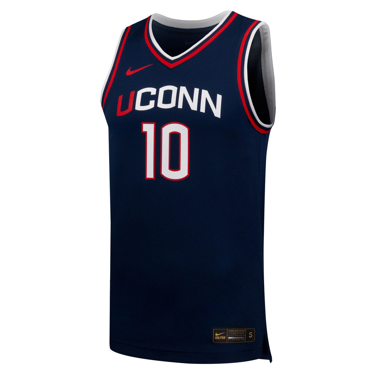 #10 UConn Huskies Replica Basketball Jersey - Navy product image 3, provided for visual reference and product detail review