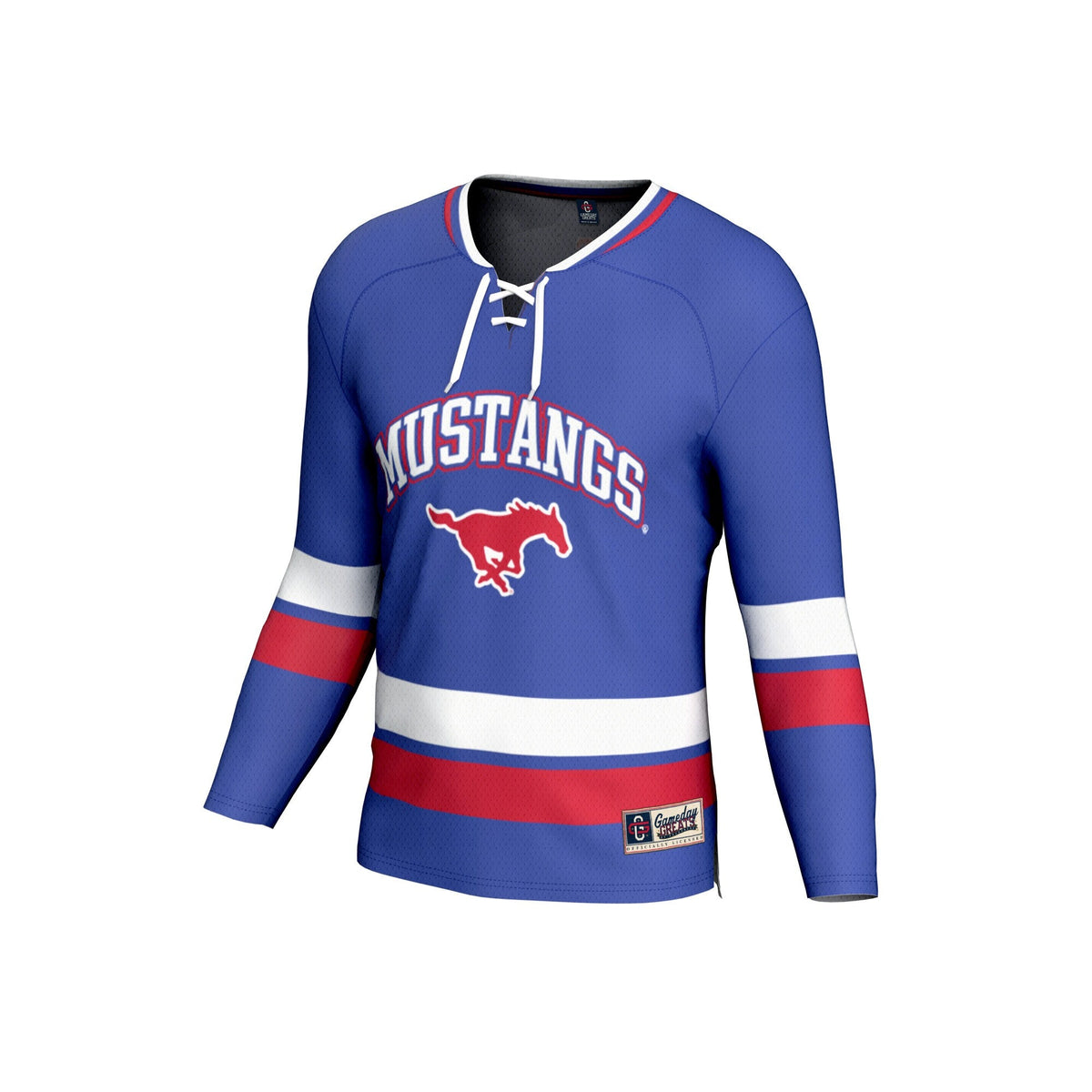 SMU Mustangs Hockey Jersey - Royal product image 3, provided for visual reference and product detail review