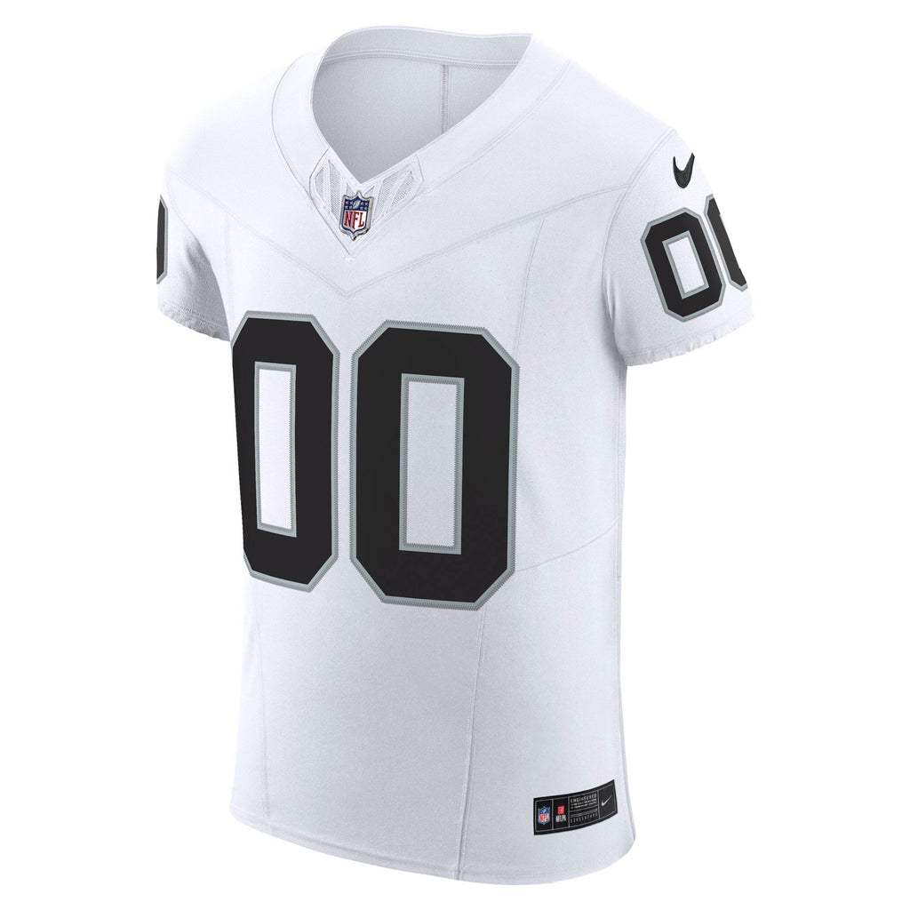 Las Vegas Raiders White Vapor F.U.S.E. Elite Custom Jersey product image 3, provided for visual reference and product detail