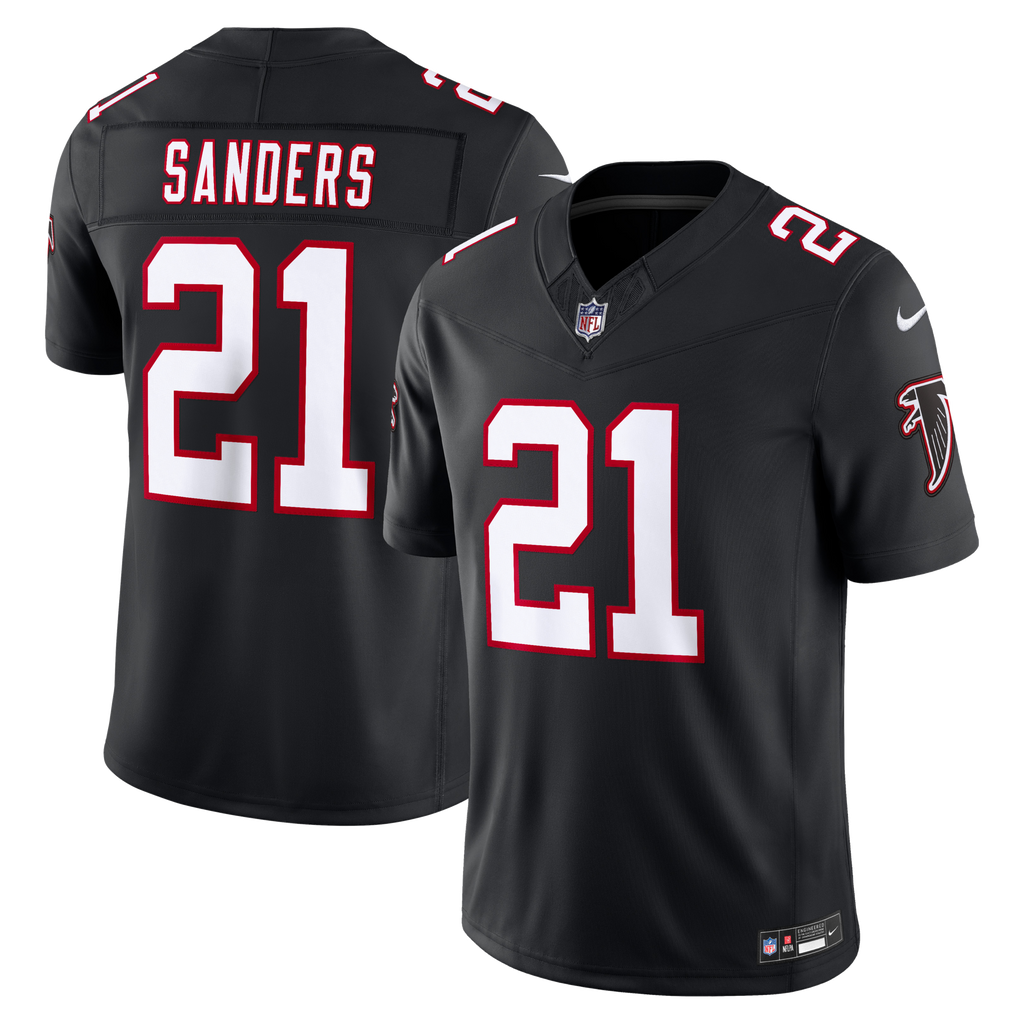 Atlanta Falcons Deion Sanders Black Alternate Throwback Vapor F.U.S.E. Stitched Retired Limited Jersey product image 2,