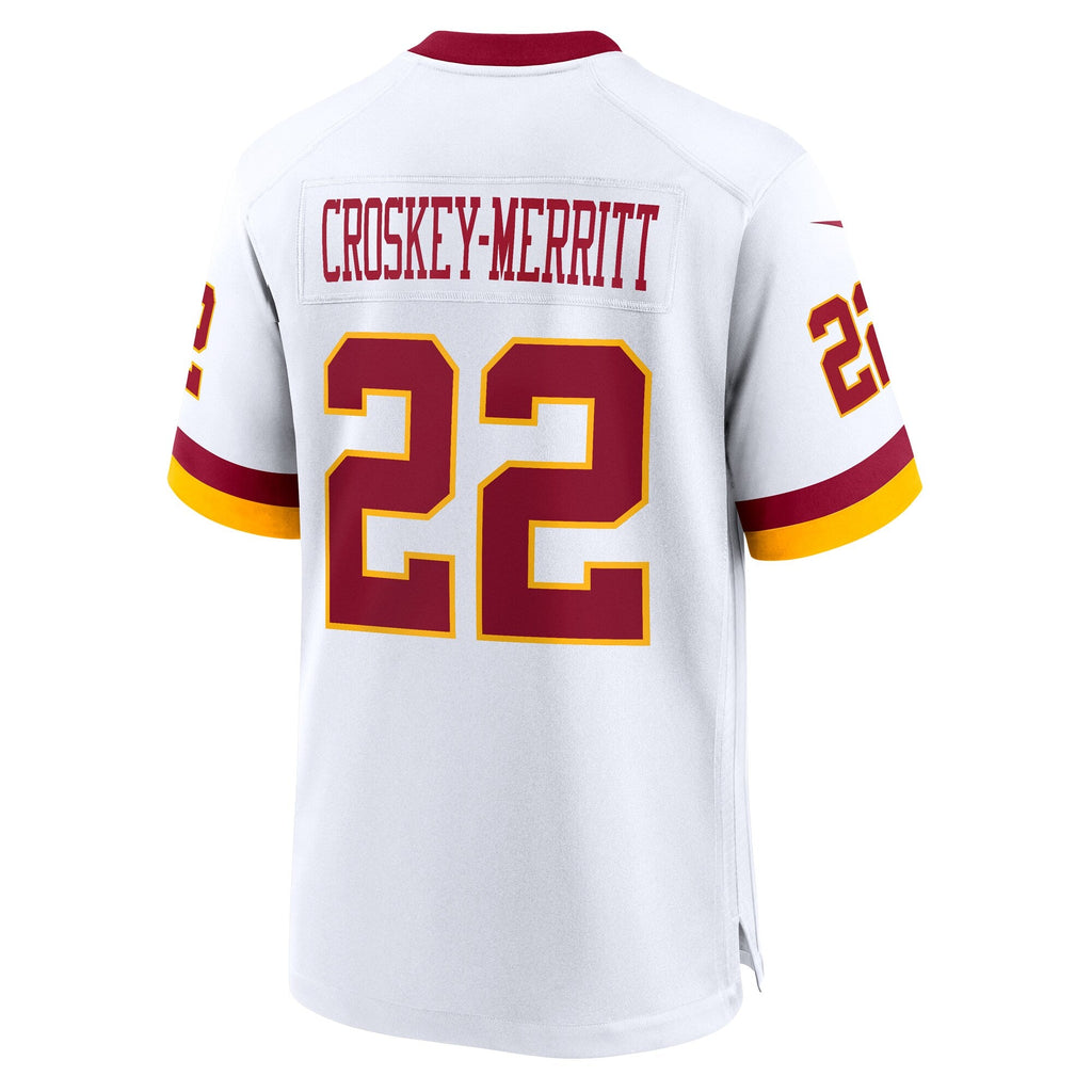 Washington Commanders Jacory Croskey-Merritt White Game Super Bowl Era Jersey product image 4, provided for visual reference