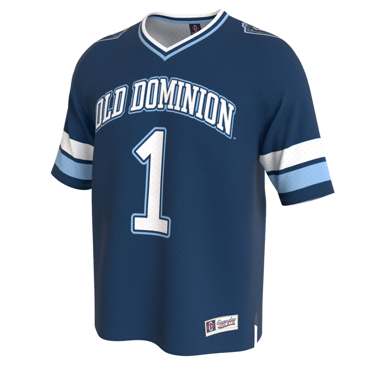 Old Dominion Monarchs Lightweight Collegiate Football Fashion Jersey - Blue product image 3, provided for visual reference