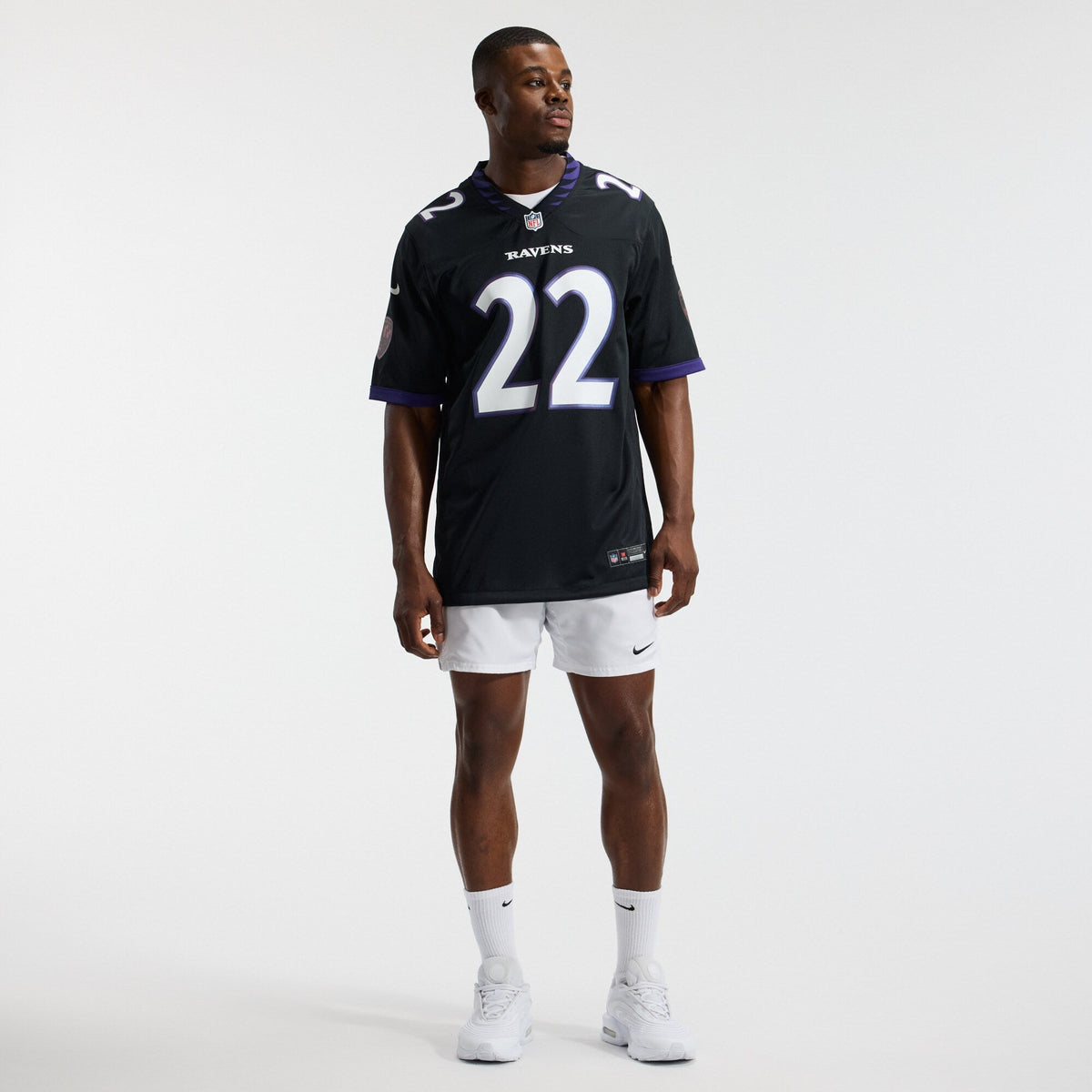Baltimore Ravens Derrick Henry Black Alternate Game Jersey product image 5, provided for visual reference and product detail