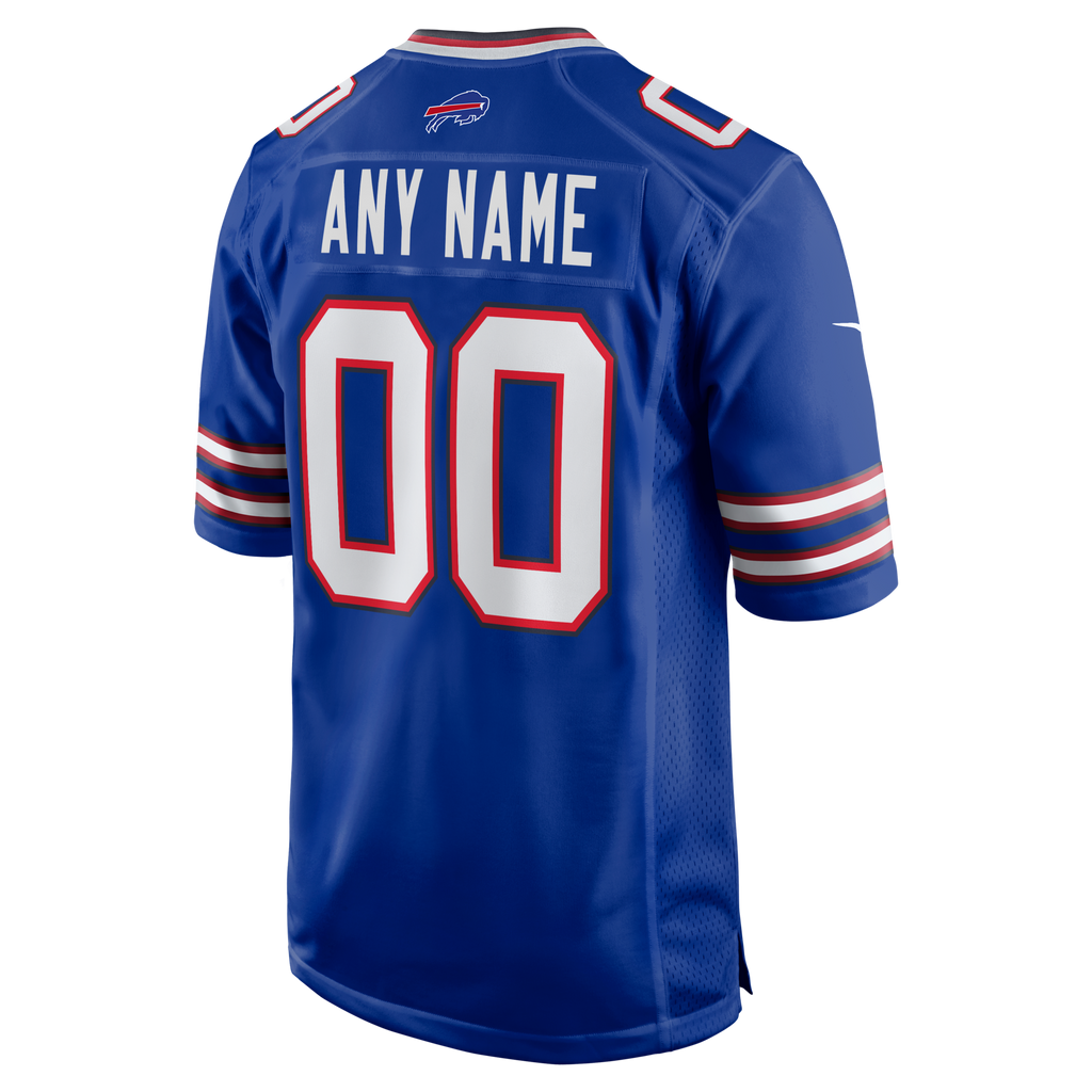 Buffalo Bills Royal Custom Game Jersey product image 3, provided for visual reference and product detail review