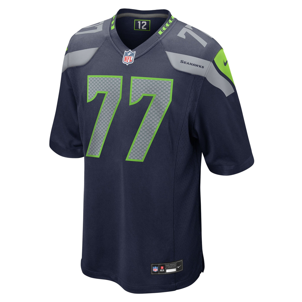 Seattle Seahawks Bryce Cabeldue College Navy Team Game Jersey product image 3, provided for visual reference and product