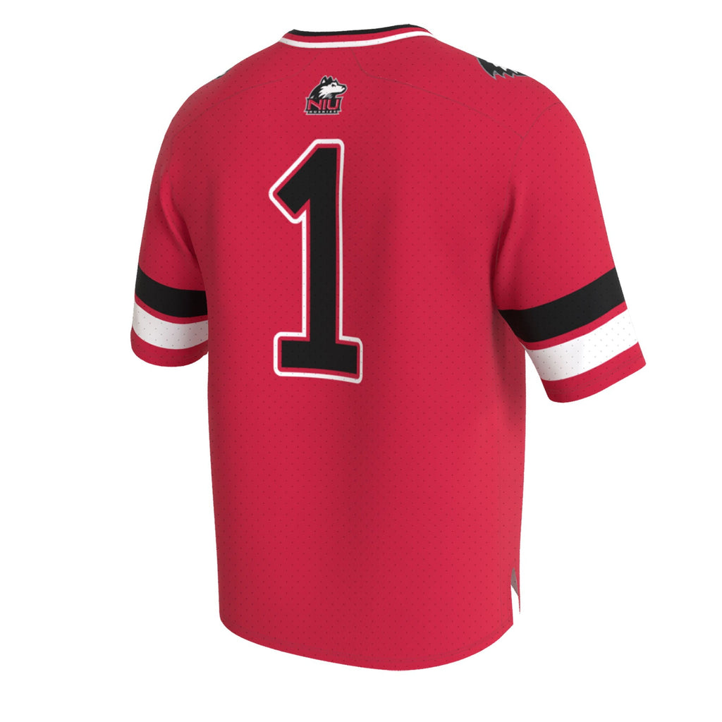 Northern Illinois Huskies Lightweight Collegiate Football Fashion Jersey - Cardinal product image 4, provided for visual