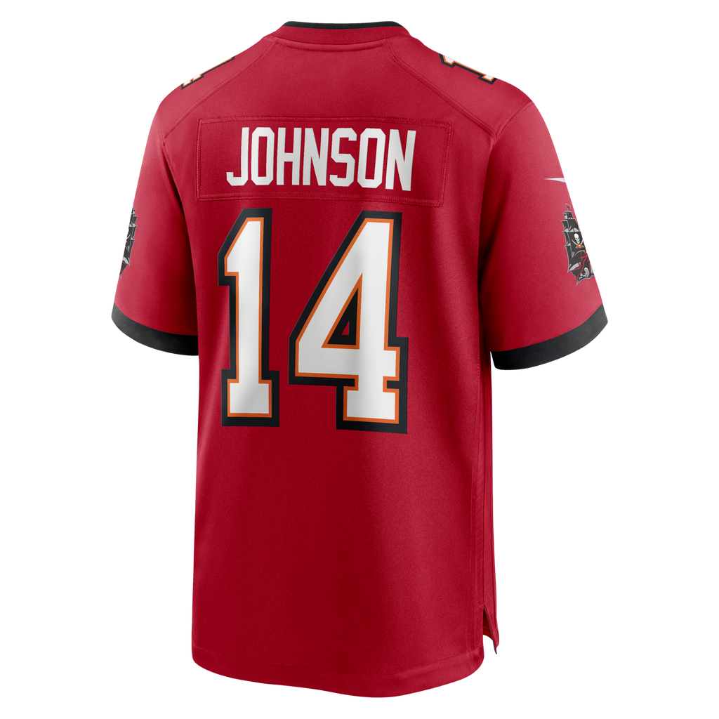 Tampa Bay Buccaneers Brad Johnson Red Game Retired Player Jersey product image 3, provided for visual reference and product