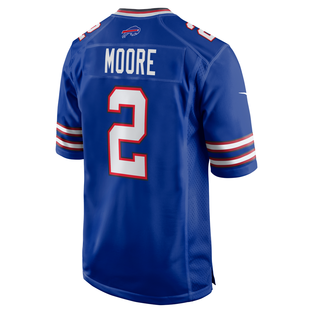 Buffalo Bills D.J. Moore Royal Game Jersey product image 4, provided for visual reference and product detail review