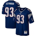 New England Patriots Richard Seymour Navy Legacy Replica Jersey product image 1, provided for visual reference and product