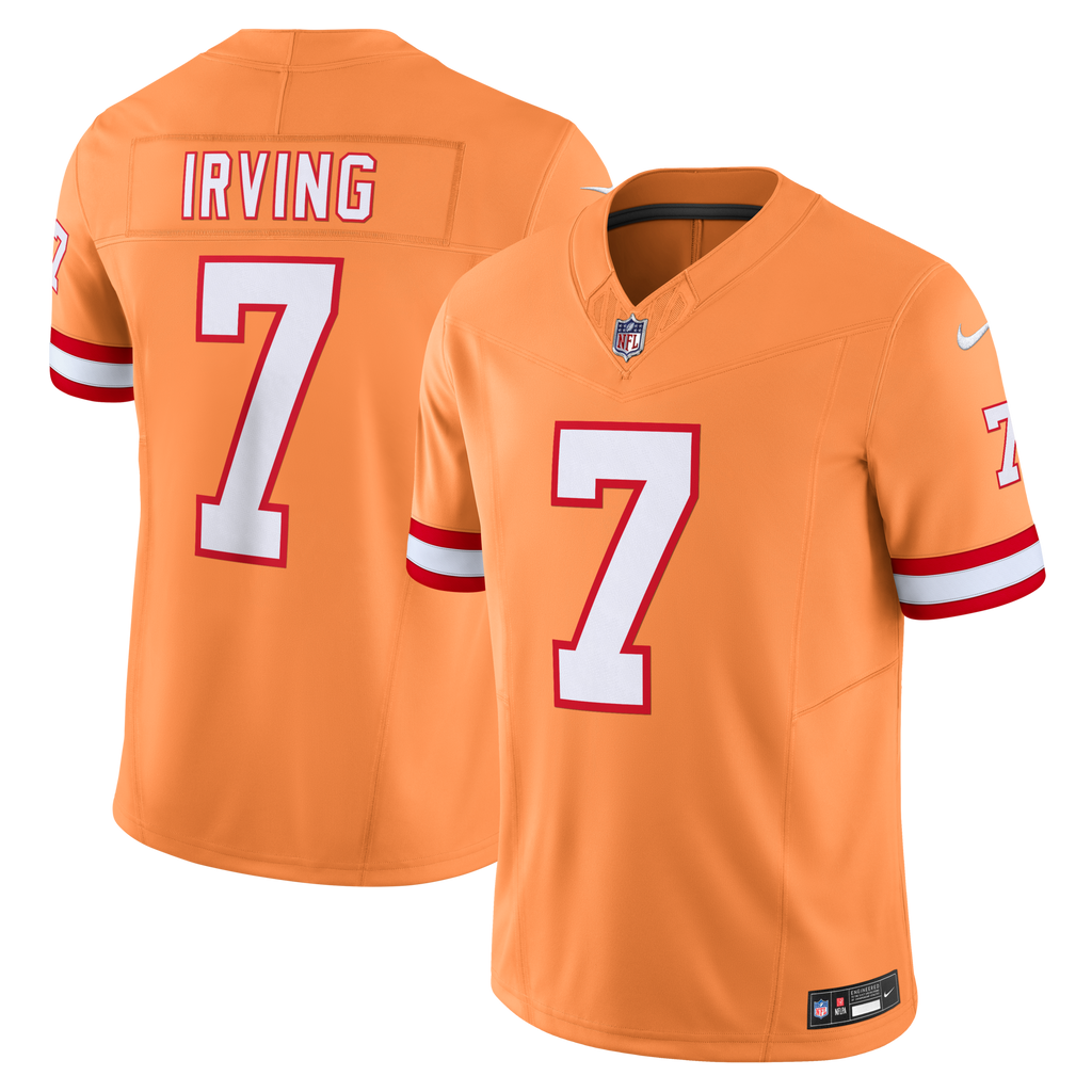 Tampa Bay Buccaneers Bucky Irving Orange Alternate 2 Throwback Vapor F.U.S.E. Limited Jersey product image 2, provided for