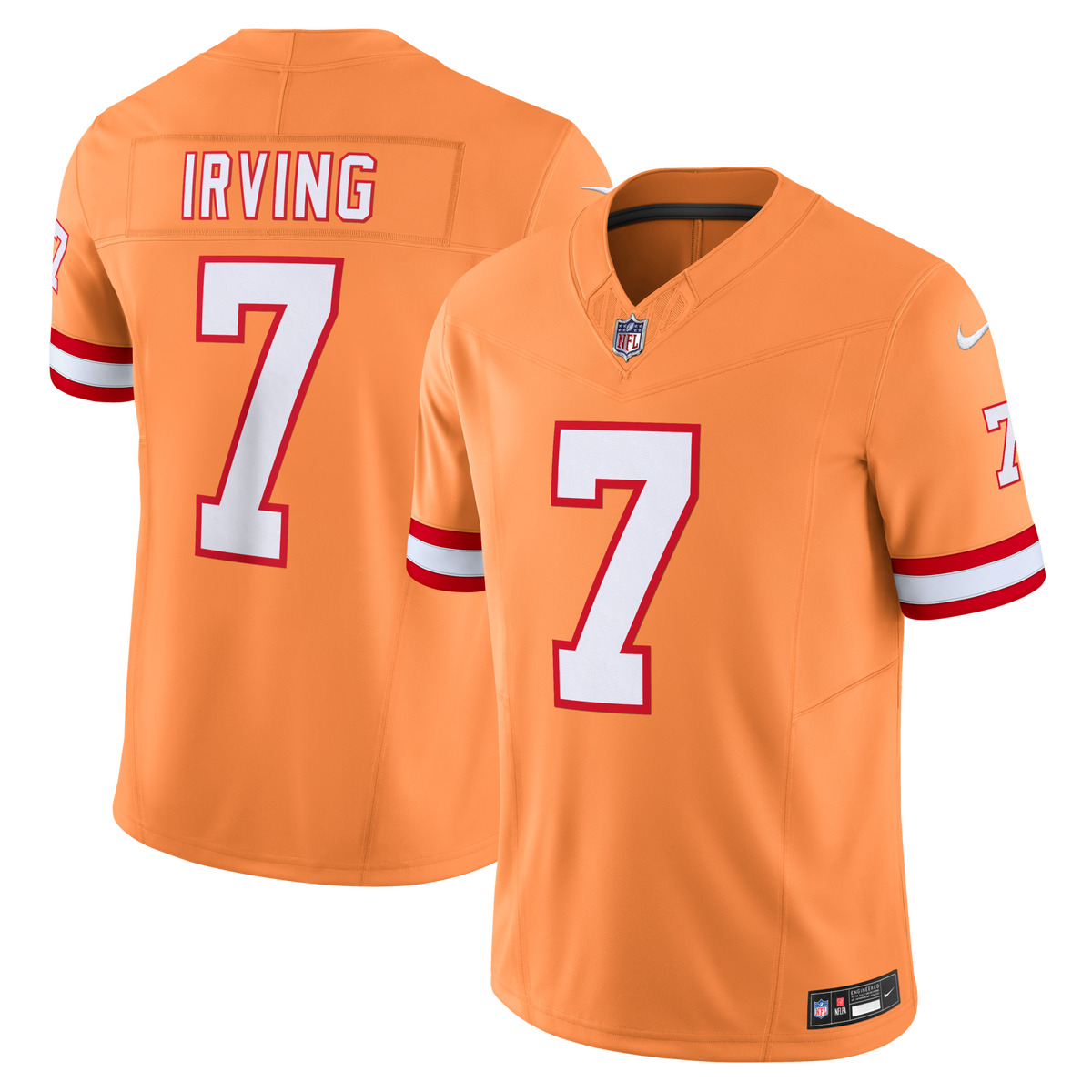 Tampa Bay Buccaneers Bucky Irving Orange Alternate 2 Throwback Vapor F.U.S.E. Limited Jersey product image 2, provided for