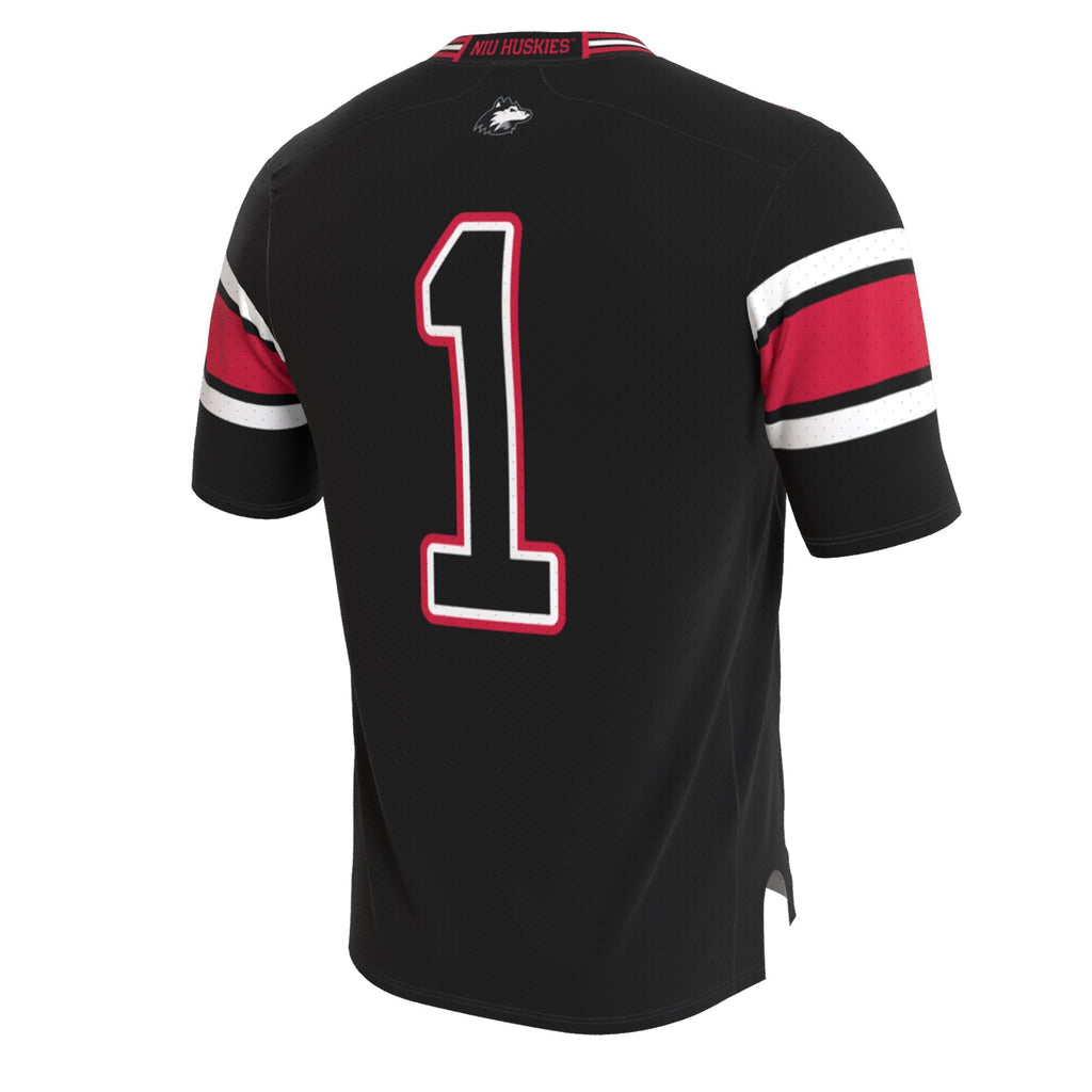 Northern Illinois Huskies Lightweight Collegiate Football Blackout Fashion Jersey product image 4, provided for visual