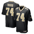 New Orleans Saints Xavier Truss Black Team Game Jersey product image 1, provided for visual reference and product detail