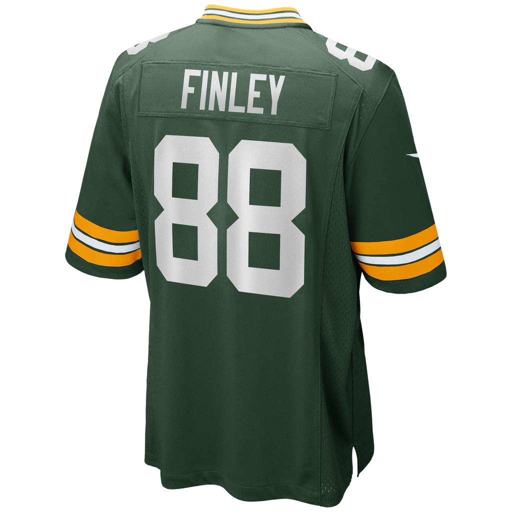 Green Bay Packers Jermichael Finley Green Game Retired Player Jersey product image 3, provided for visual reference and