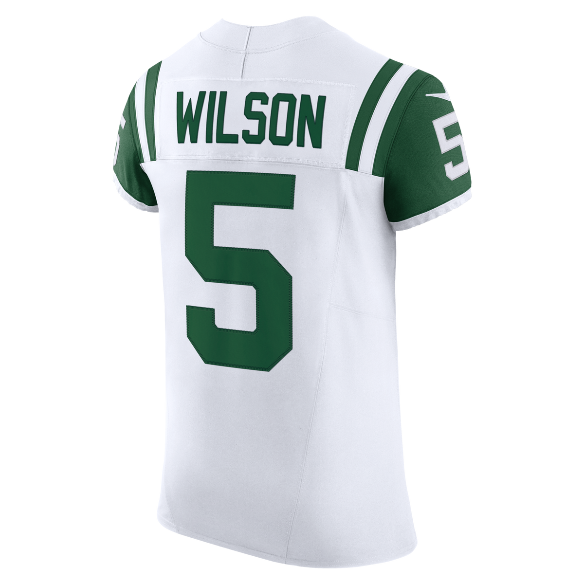 New York Jets Garrett Wilson White Classic Alternate Vapor F.U.S.E. Elite Jersey product image 3, provided for visual